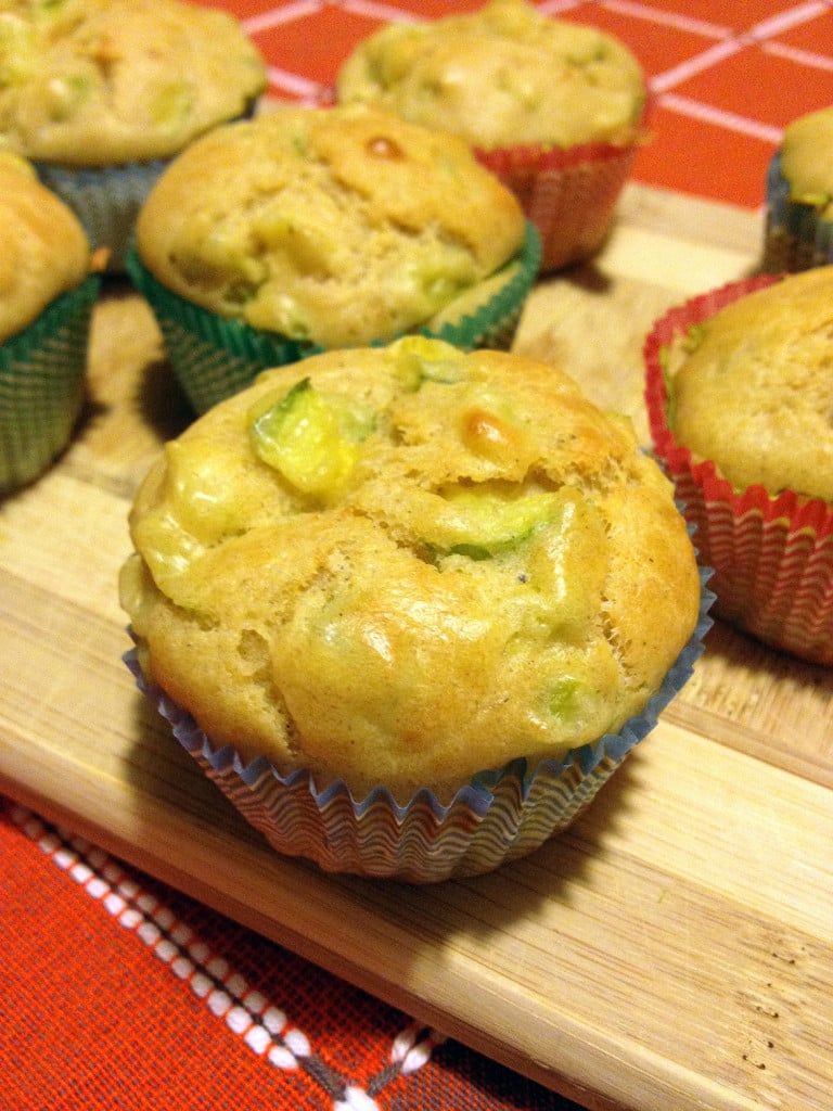 Muffin salati con ricotta e zucchine