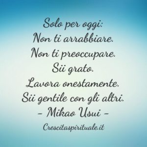 aforismi solo per oggi usui